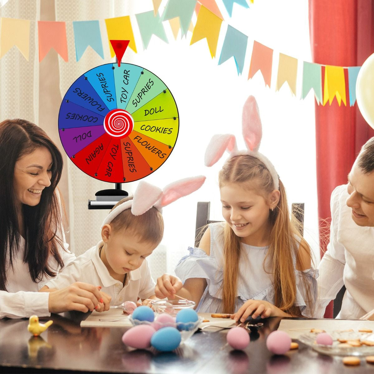 40 Cm Prize Wheel with Folding Tripod Floor Stand