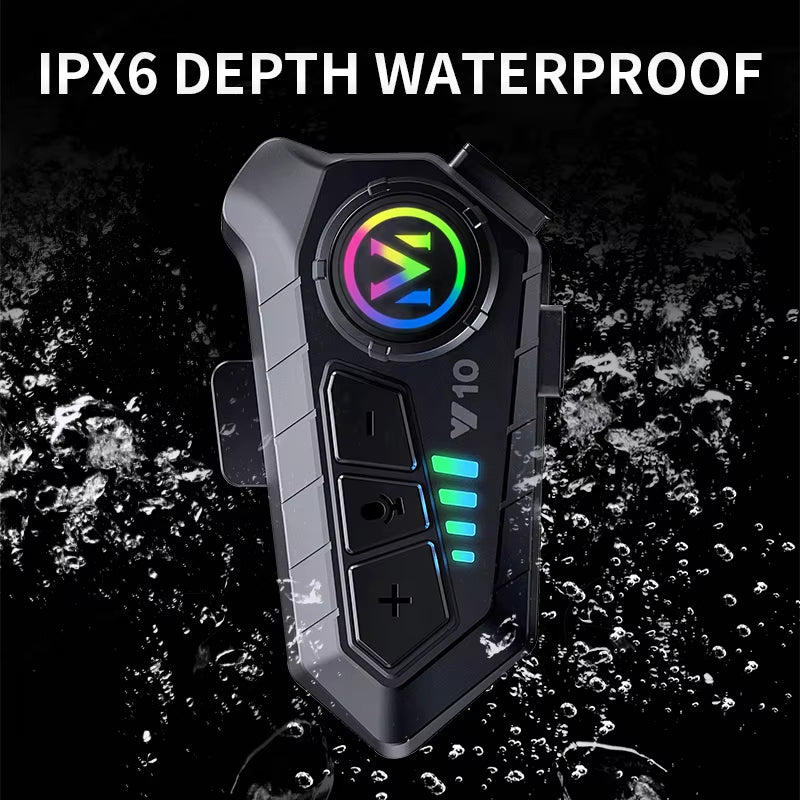 Y10/Y12Pro/Y21 Helmet Bluetooth Earphones Waterproof Noise Reduction Motorcycle Earphones Soft Mac Helmet Earphones