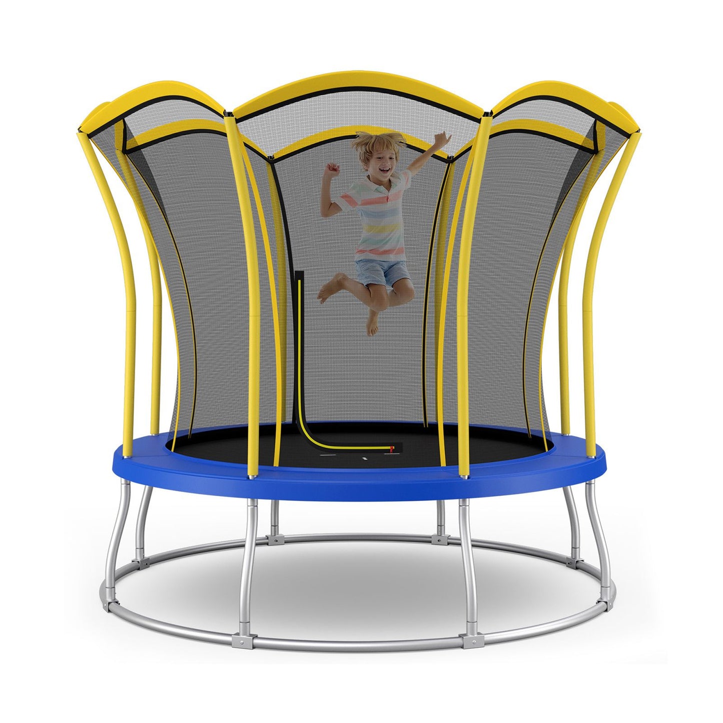 10 Feet Unique Flower Shape Trampoline with Galvanized Steel Frame