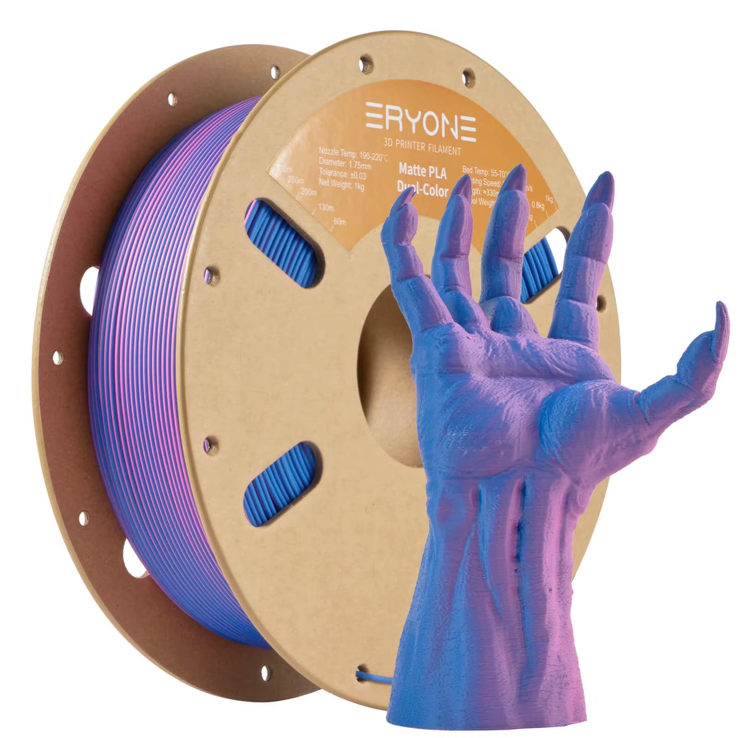 Dual Color Series Silk PLA and Matte PLA 1KG 1.75Mm Diameter High Quality Filament for FDM 3D Printing New Arrival