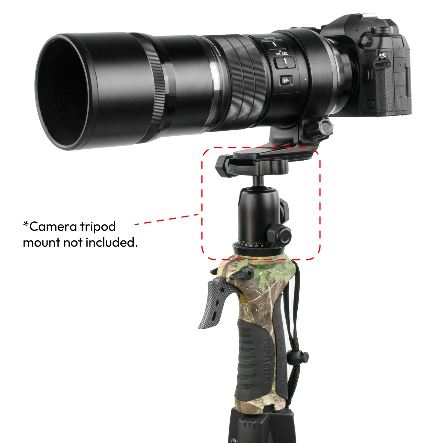 FIERY DEER GEN 3 CAMERA TRIPOD OUTDOOR PORTABLE EXTENDABLE DSLR BINOCULAR MOUNT