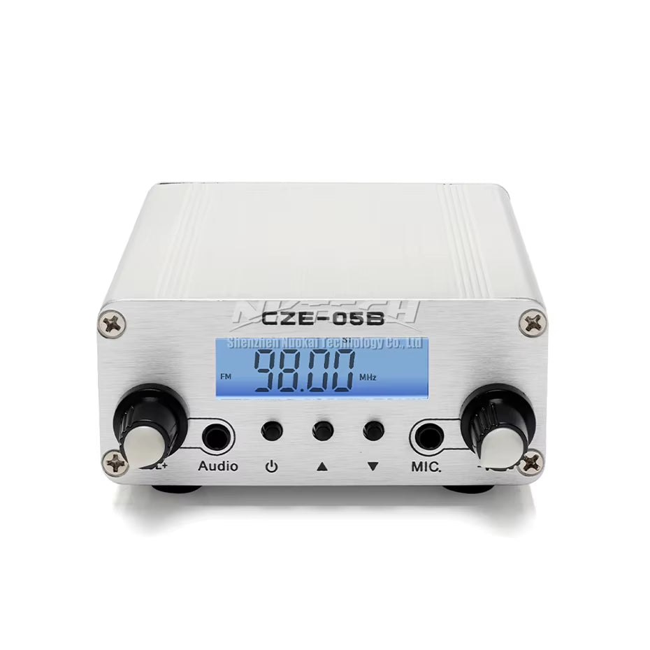 PLL Stereo FM Transmitter Radio Broadcast Station CZE-05B 100Mw/500Mw Frequency 76-108Mhz Home Campus Amplifier Dual Mode