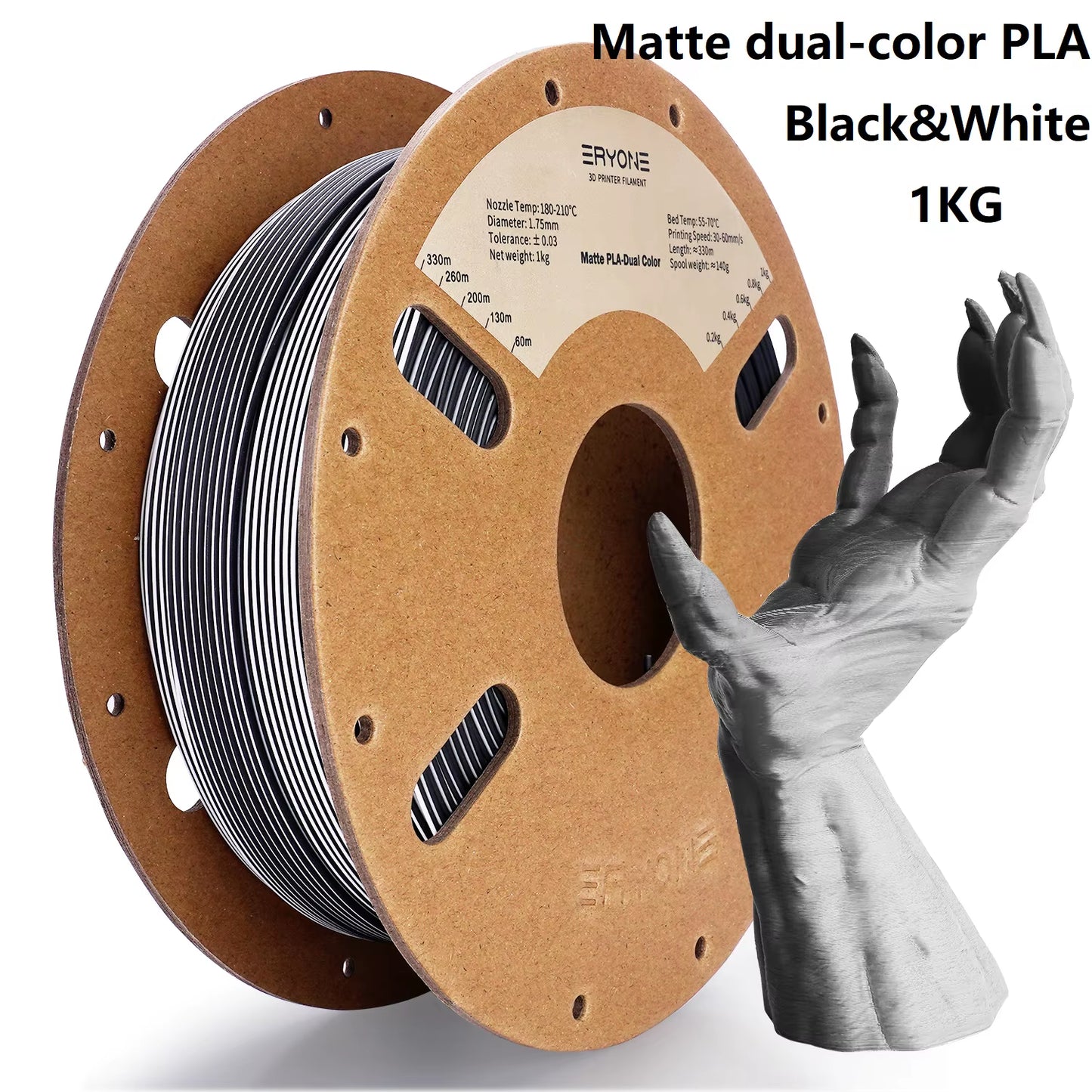 Dual Color Series Silk PLA and Matte PLA 1KG 1.75Mm Diameter High Quality Filament for FDM 3D Printing New Arrival