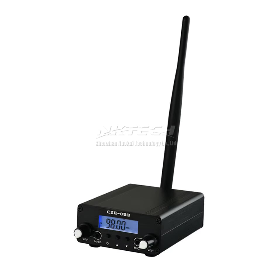 PLL Stereo FM Transmitter Radio Broadcast Station CZE-05B 100Mw/500Mw Frequency 76-108Mhz Home Campus Amplifier Dual Mode