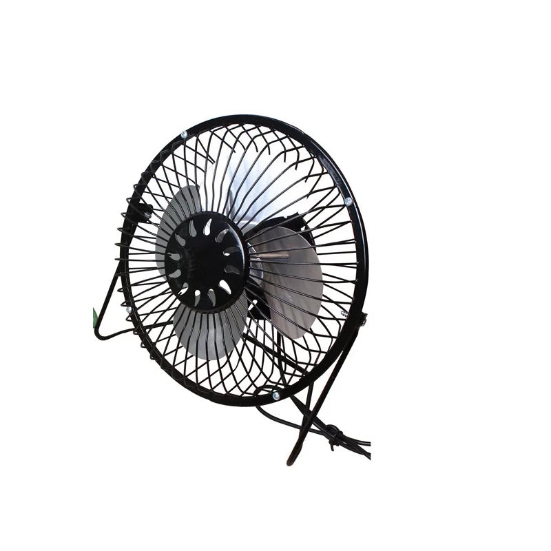 4/6inch mini USB fan ferroalloy desktop portable personal home office travel camping silent breeze fan for child baby toddler