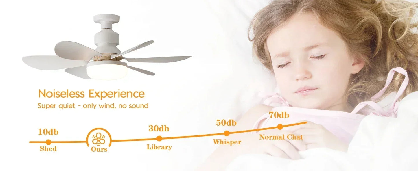 30W ceiling fan light E27 with remote dimming function LED fan light suitable for living room, study, and home use 85-265V