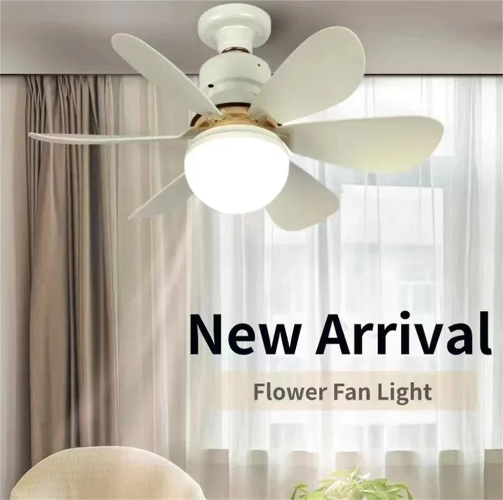 30W ceiling fan light E27 with remote dimming function LED fan light suitable for living room, study, and home use 85-265V