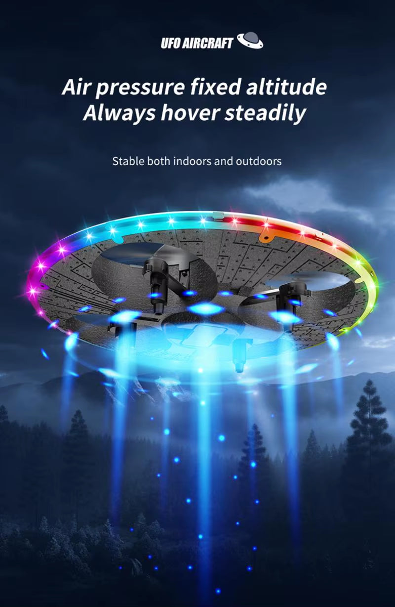 RC Drone Foam UAV UFO with Camera Lighting Intelligent Obstacle Avoidance Aerial Photography Four Axis Aircraft for Kid Gift