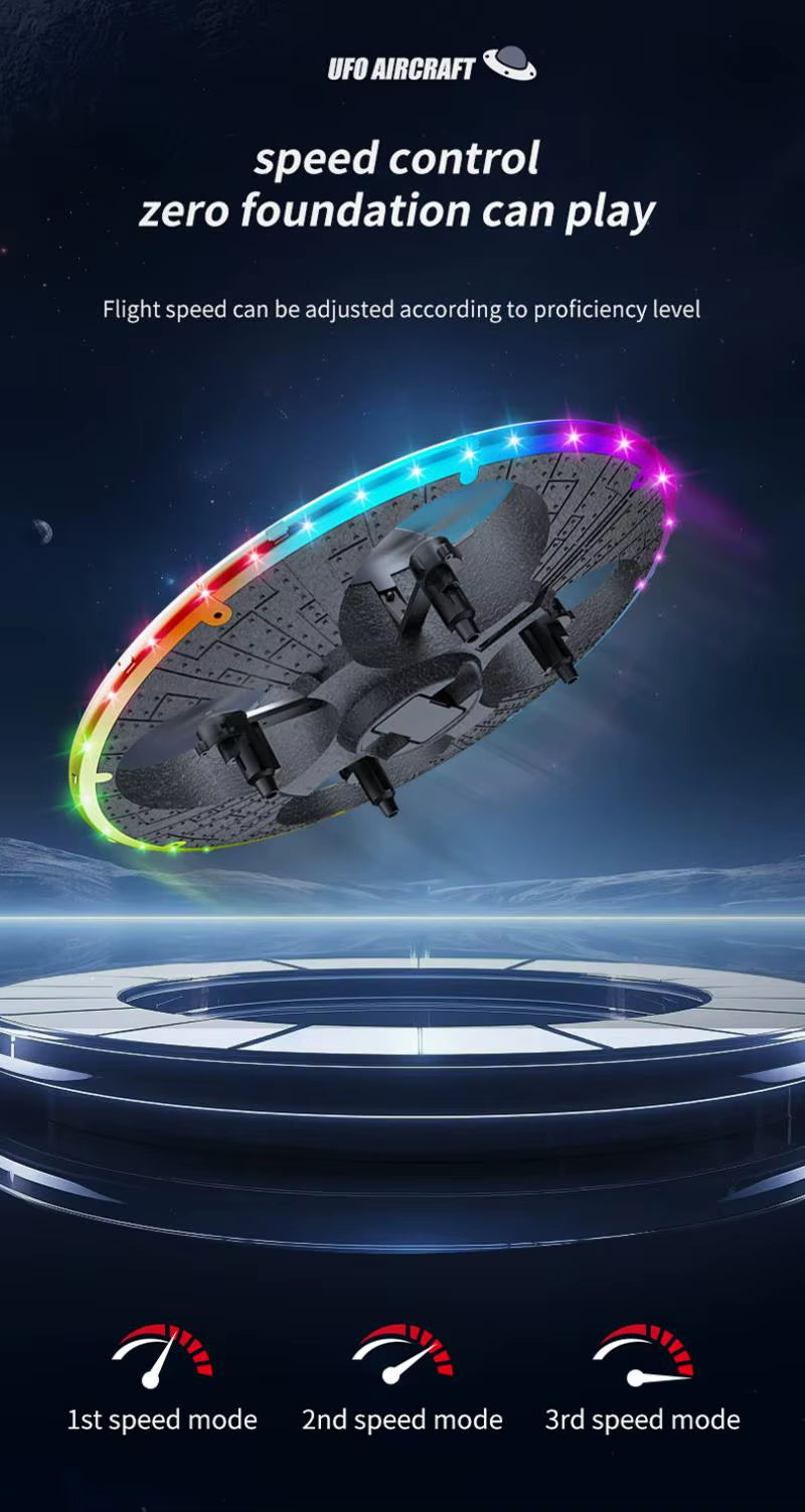 RC Drone Foam UAV UFO with Camera Lighting Intelligent Obstacle Avoidance Aerial Photography Four Axis Aircraft for Kid Gift