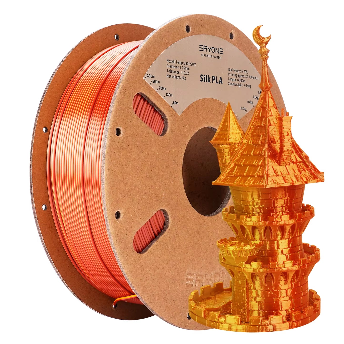Dual Color Series Silk PLA and Matte PLA 1KG 1.75Mm Diameter High Quality Filament for FDM 3D Printing New Arrival