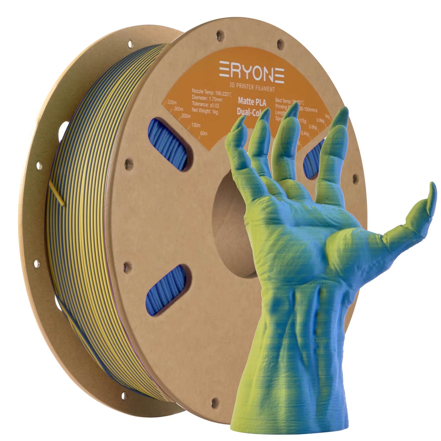 Dual Color Series Silk PLA and Matte PLA 1KG 1.75Mm Diameter High Quality Filament for FDM 3D Printing New Arrival