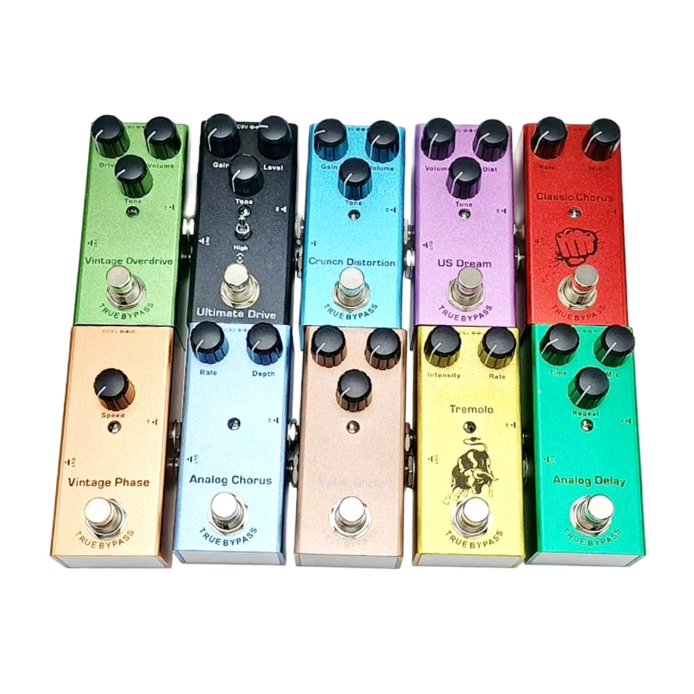 Electric Guitar Pedal Vintage Overdrive/Us Dream/Classic Chorus/Vintage Phase/Tremolo/Analog Delay/Digital Delay/Ultimate Drive