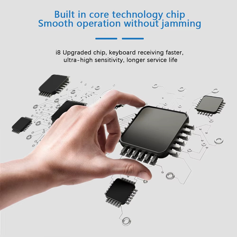 2.4G Air Mouse with Touchpad Keyboard I8 Arabic French Spanish Russian Backlit Mini Wireless Keyboard for PC Android TV Box