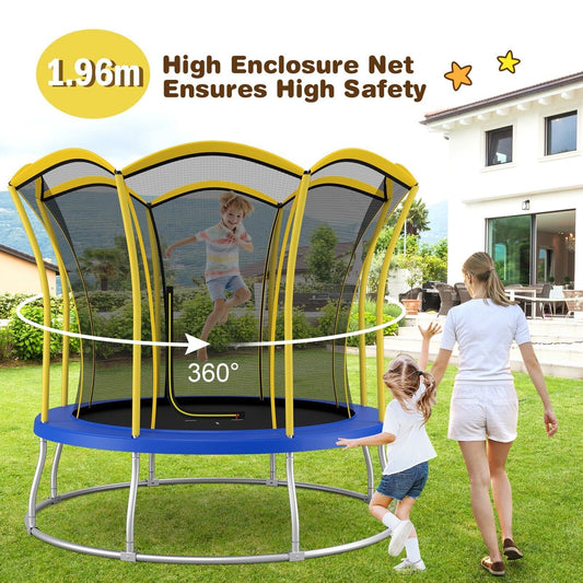 10 Feet Unique Flower Shape Trampoline with Galvanized Steel Frame