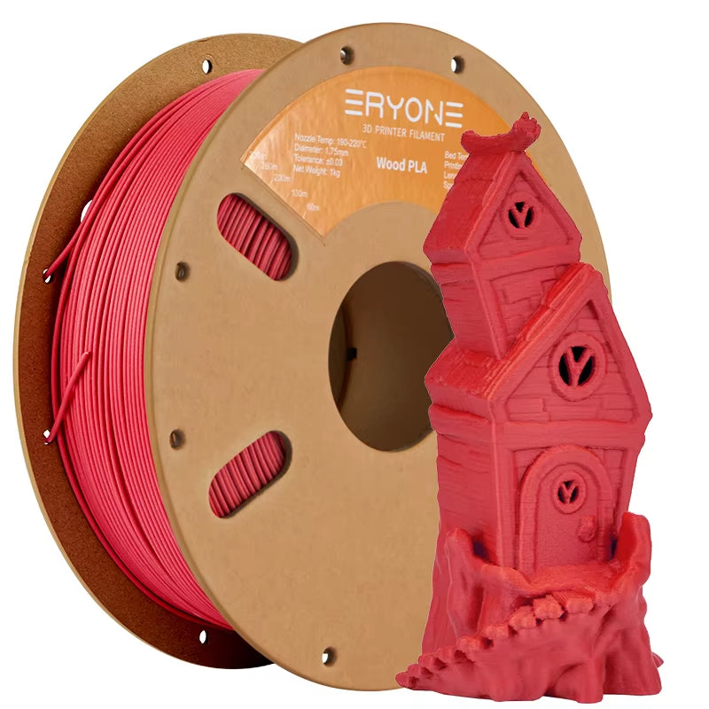 Wood PLA Filament 1KG Diameter 1.75Mm +-0.03Mm for FDM 3D Printer/Pen No Bubble High Quality 3D Printing Materials