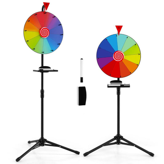 40 Cm Prize Wheel with Folding Tripod Floor Stand