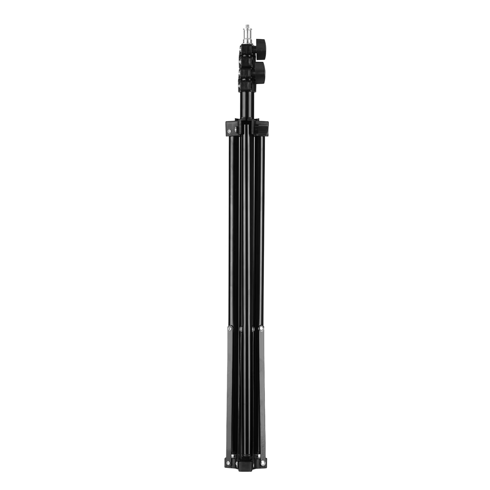 Adjustable Metal Tripod Light Stand Max. Height 2M/6.6Ft with 1/4 Inch Screw for Photography Studio LED Video Light Umbrella Rin