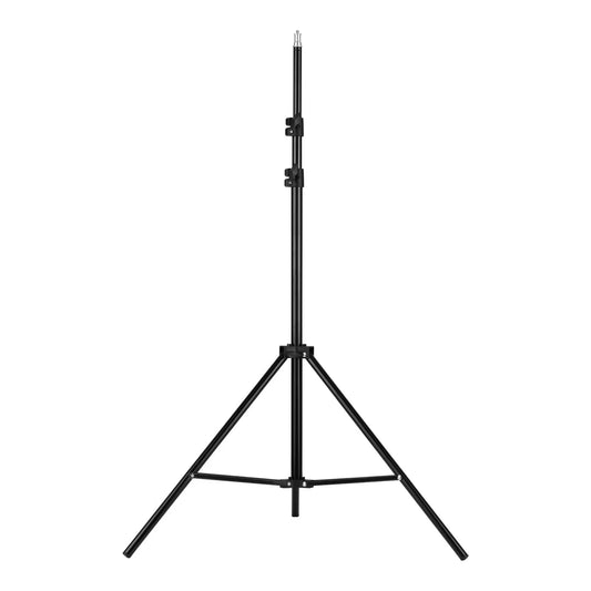 Adjustable Metal Tripod Light Stand Max. Height 2M/6.6Ft with 1/4 Inch Screw for Photography Studio LED Video Light Umbrella Rin