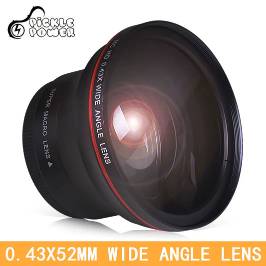 52MM 0.43X Professional HD Wide Angle Camera Lens for Nikon D7100 D7000 D5500 D5300 D5200 D5100 D3300 D3200 D3100 D3000
