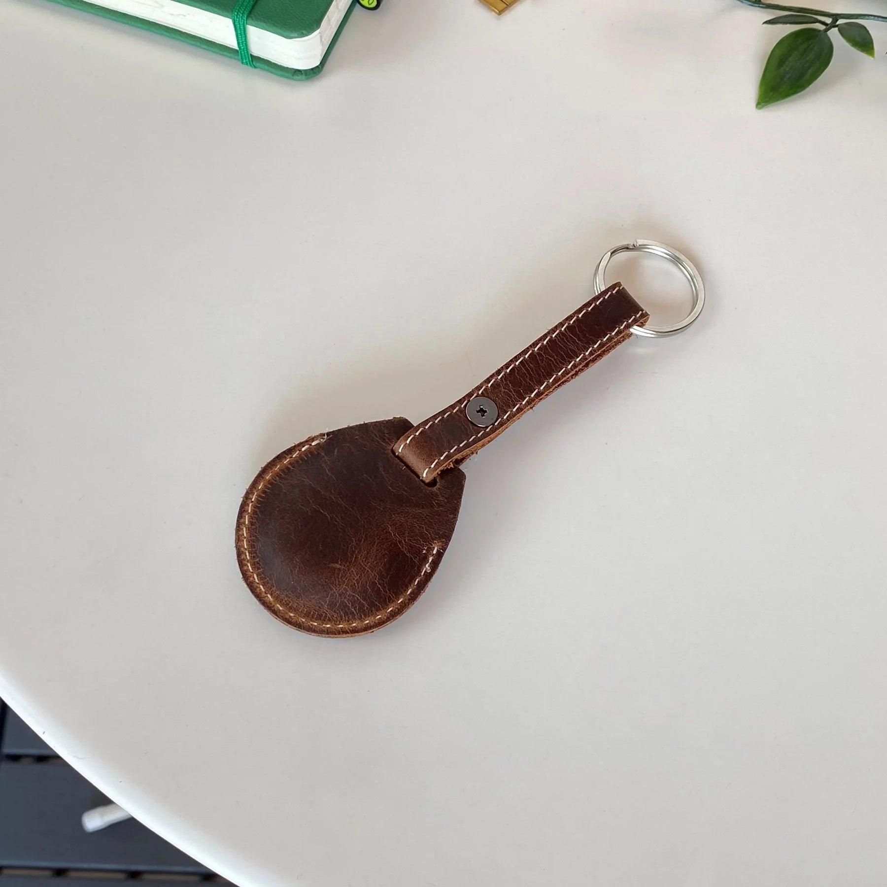 Mendoza - Genuine Leather Airtag Case Keychain