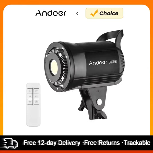 Lm135Bi Portable LED Photography Fill Light 135W Studio Video Light 3000K-5600K Dimmable Bowens Mount Continuous Light