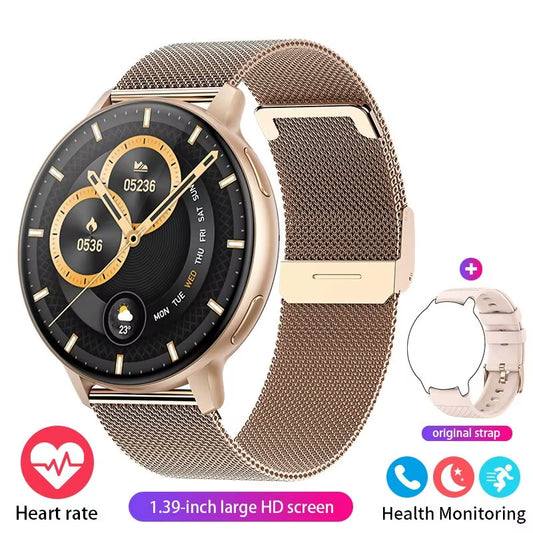 Fashion Smartwatch for Men Women Bluetooth Call Waterproof Sports Fitness Watches Blood Oxygen Healthy Women Smartwatch Man
