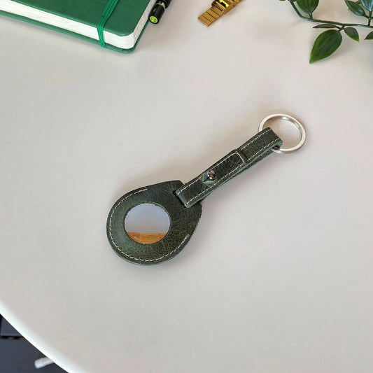 Mendoza - Genuine Leather Airtag Case Keychain