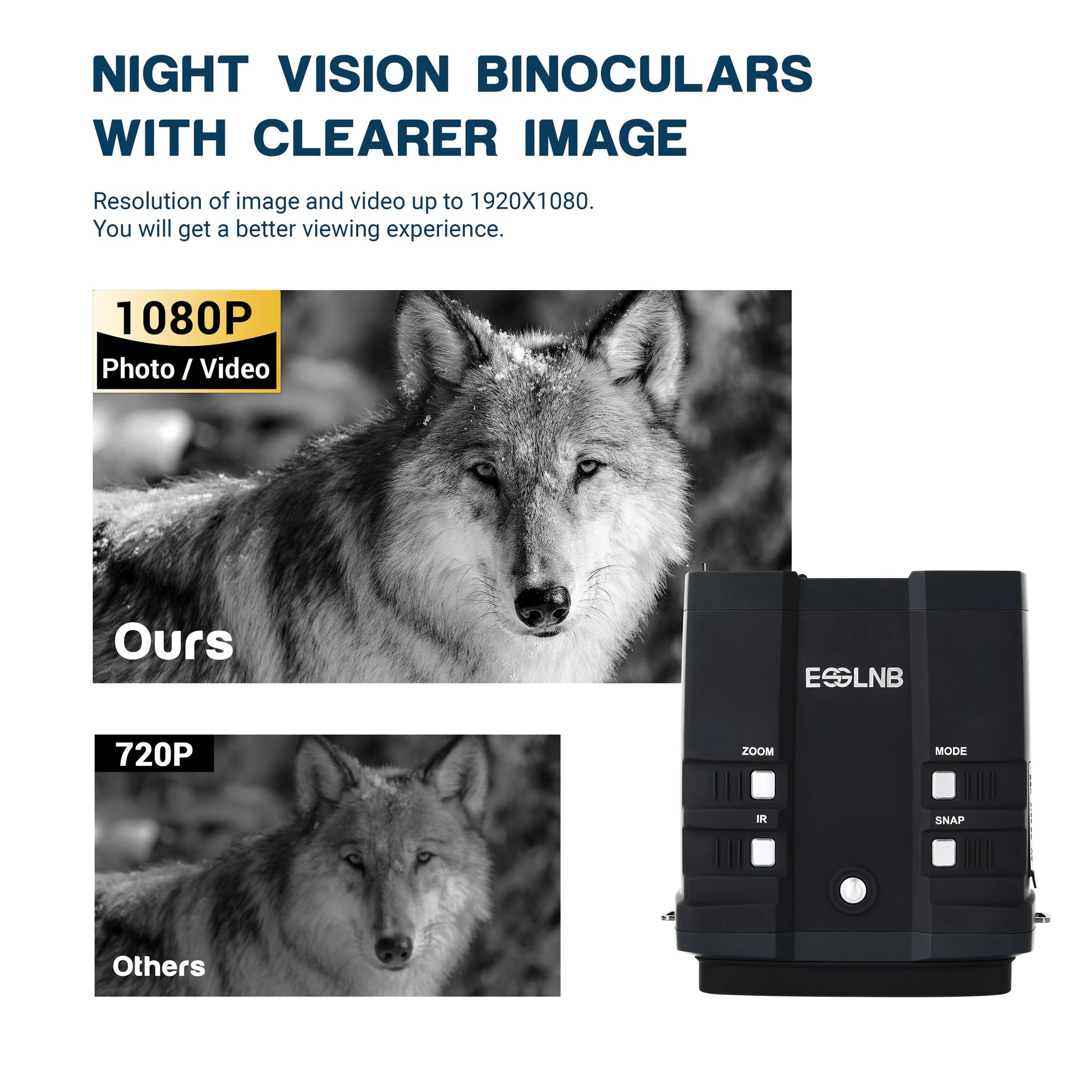 [UK Direct]  HD Night Vision Binoculars 64G 1920X1080 Digital Telescope Night Vision Goggles Viewing Telescope with Storage Bag ES1104