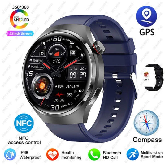 For Huawei GT4 PRO Smart Watch Men Watch 4 Pro AMOLED HD Screen Bluetooth Call G