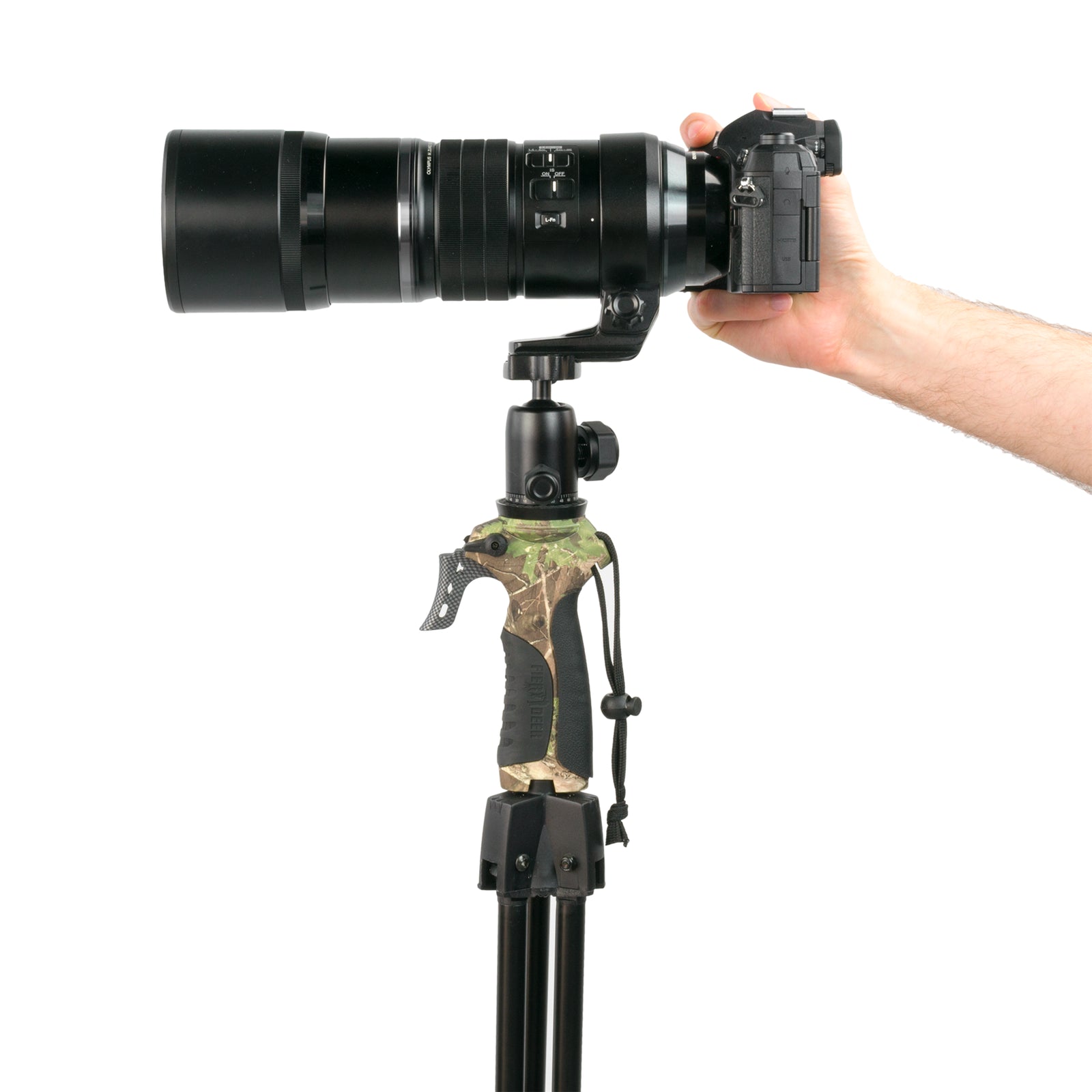 FIERY DEER GEN 3 CAMERA TRIPOD OUTDOOR PORTABLE EXTENDABLE DSLR BINOCULAR MOUNT