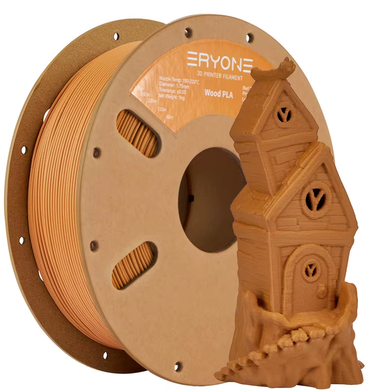 Wood PLA Filament 1KG Diameter 1.75Mm +-0.03Mm for FDM 3D Printer/Pen No Bubble High Quality 3D Printing Materials