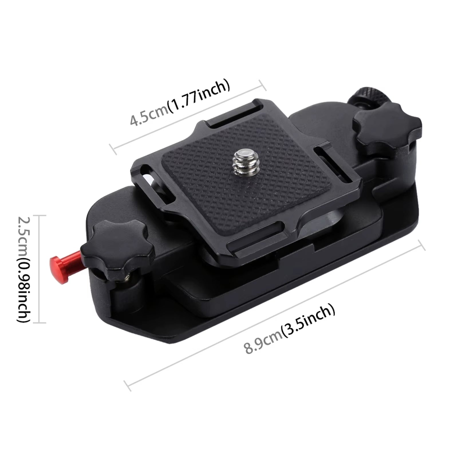 Capture Camera Clip Aluminum Alloy Quick Release Clip with Plate