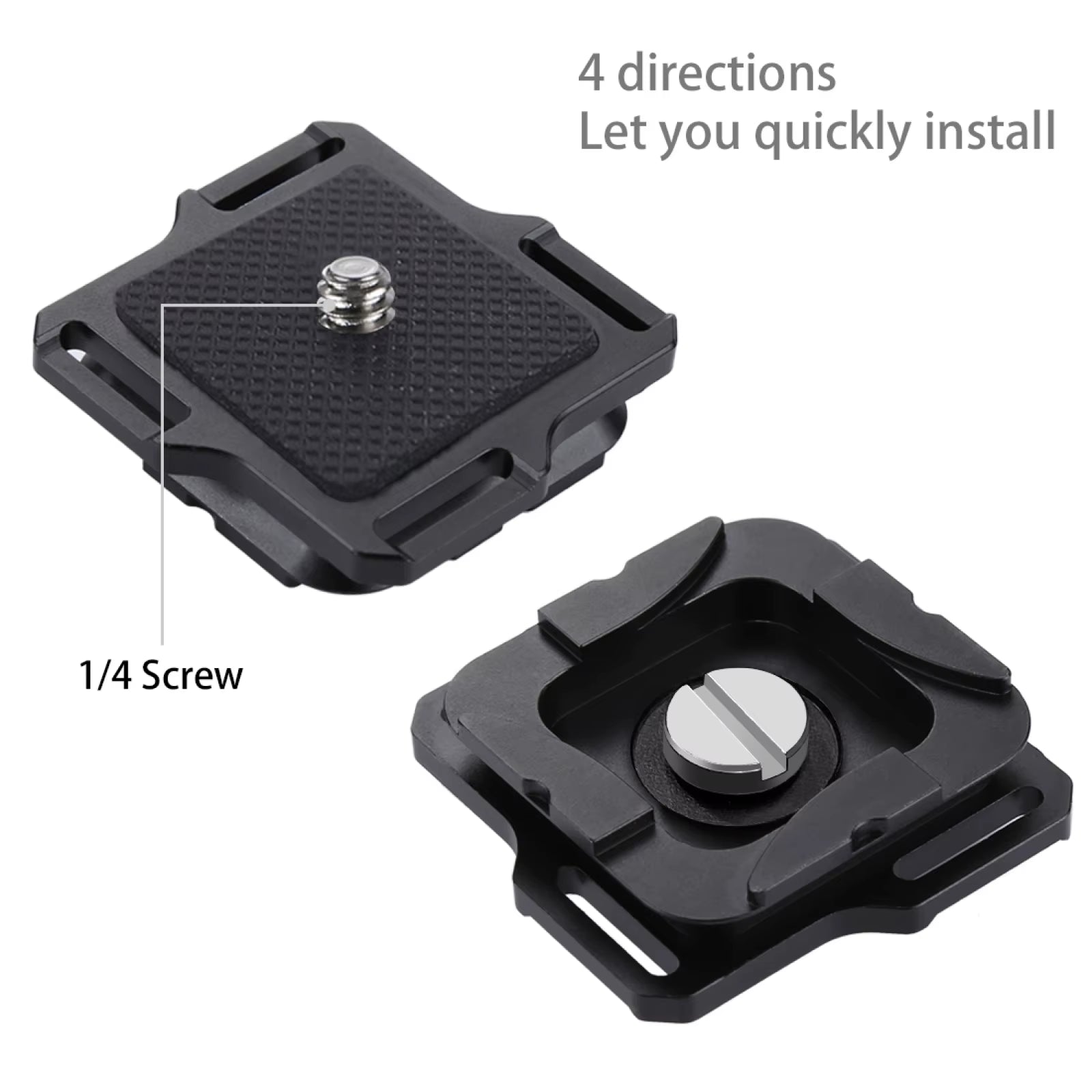 Capture Camera Clip Aluminum Alloy Quick Release Clip with Plate