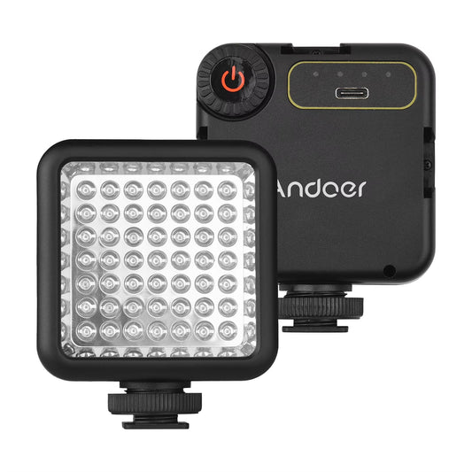 IR49S Mini IR Night Vision Light Infrared Photography Light for Video Camera Camcorder Built-In Rechargeable Battery