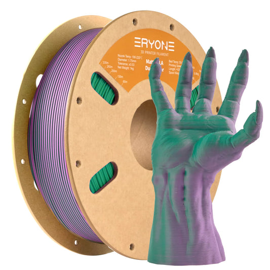 Dual Color Series Silk PLA and Matte PLA 1KG 1.75Mm Diameter High Quality Filament for FDM 3D Printing New Arrival