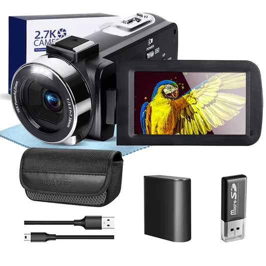 Video Camera 42 MP for 3.0Inch Flip Screen Camcorder with Remote Control 18X Digital Camera Vlogging Camera