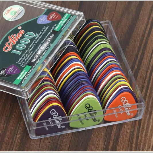 Multicolor Guitar Picks 50/100 Pieces Mixed ABS Premium Plastic Guitar Picks for Acoustic Electric Guitars Bass or Ukulele